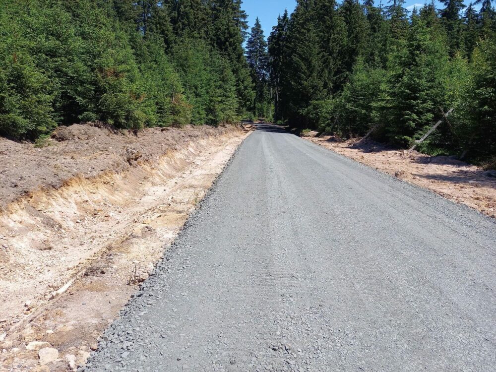 Lesní cesta Nejdek po rekonstrukci